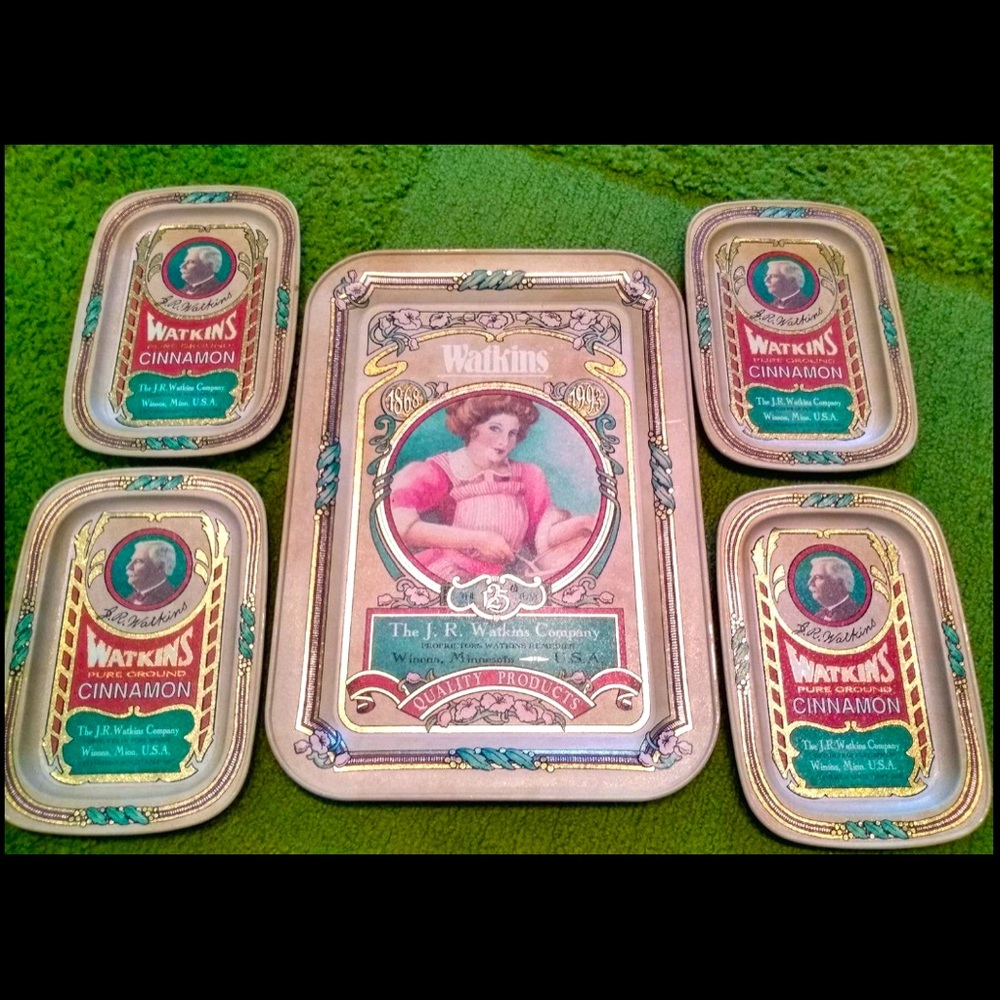 Watkins Ground Cinnamon 5 Pc. Heritage Tray Set